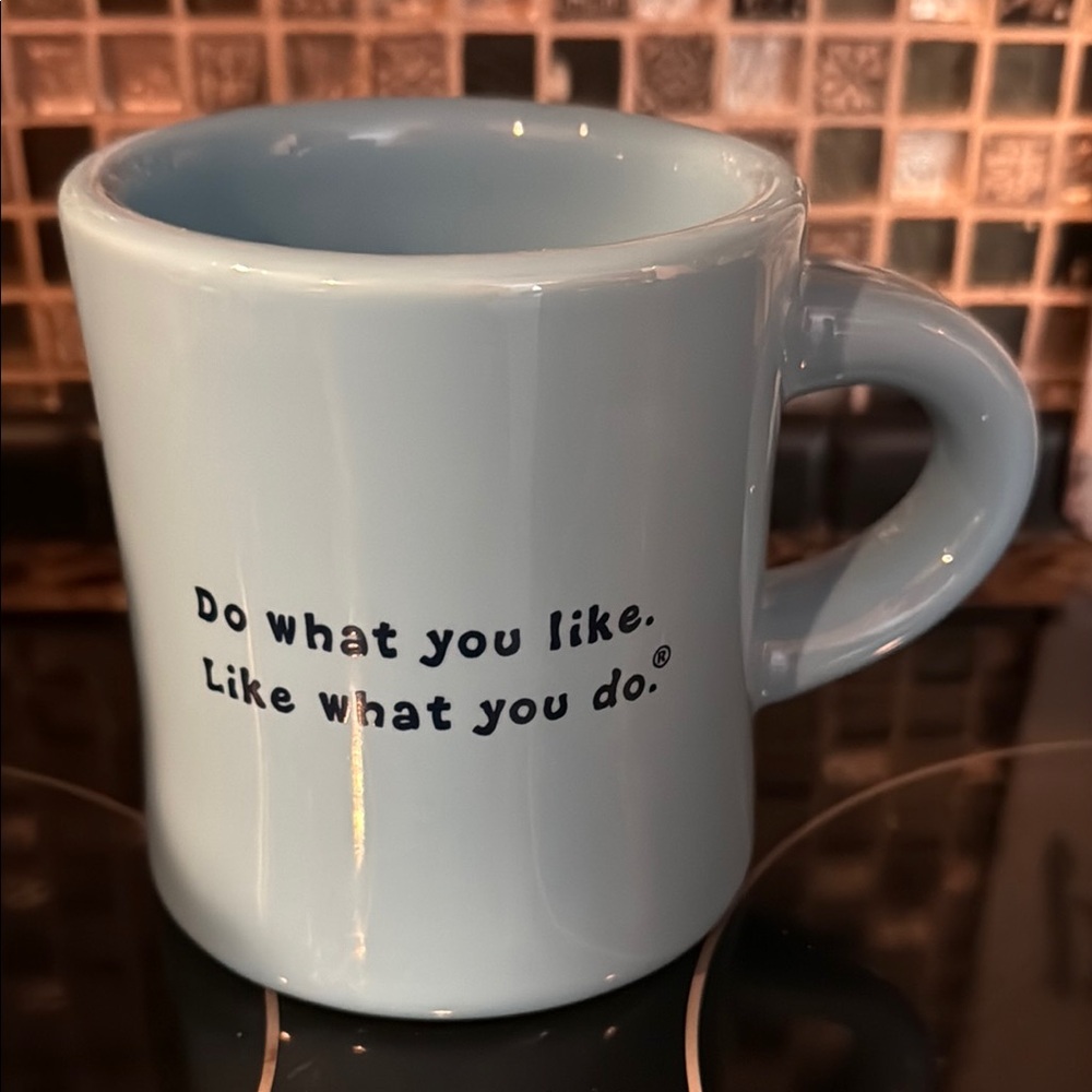 Life is Good Blue Anchor Mug - Picture 3 of 4